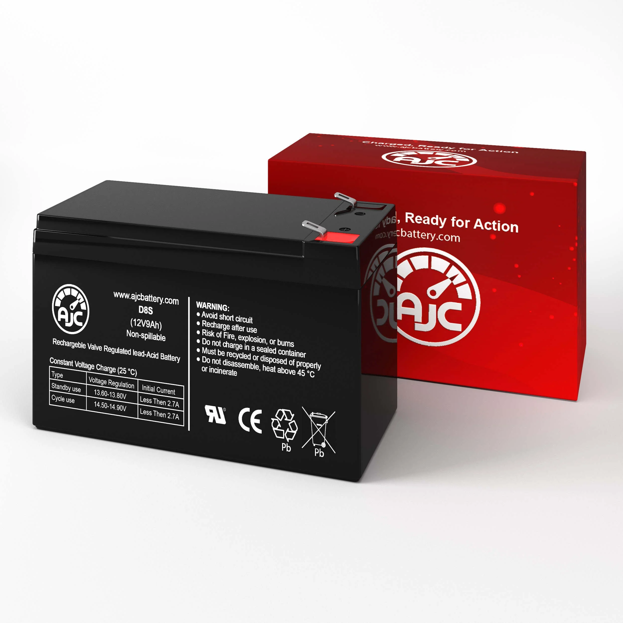 AJC Battery Compatible with Tripp Lite SMART750XLa 12V 7Ah UPS Battery - Image 8